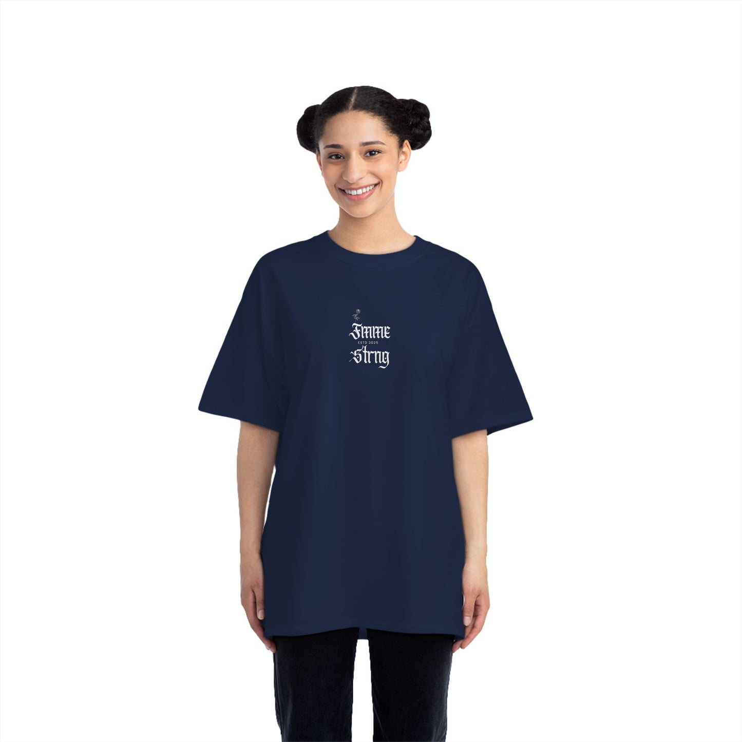 Strength Script T-Shirt — 'Strong & Strong' Minimalist Graphic Tee