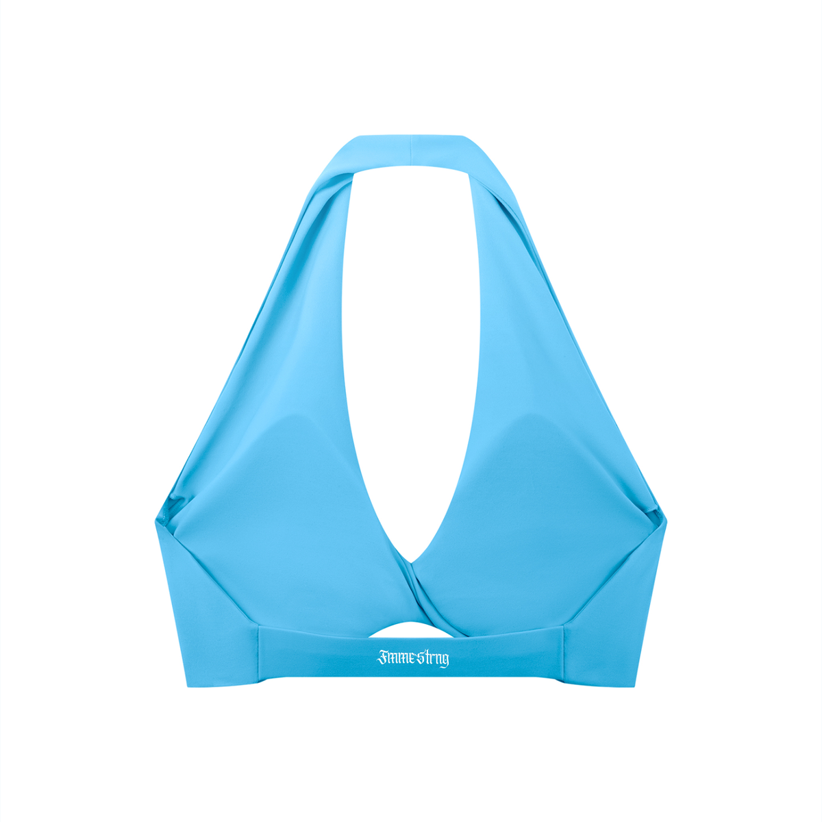 Women's Pleated Halter Sports Bra