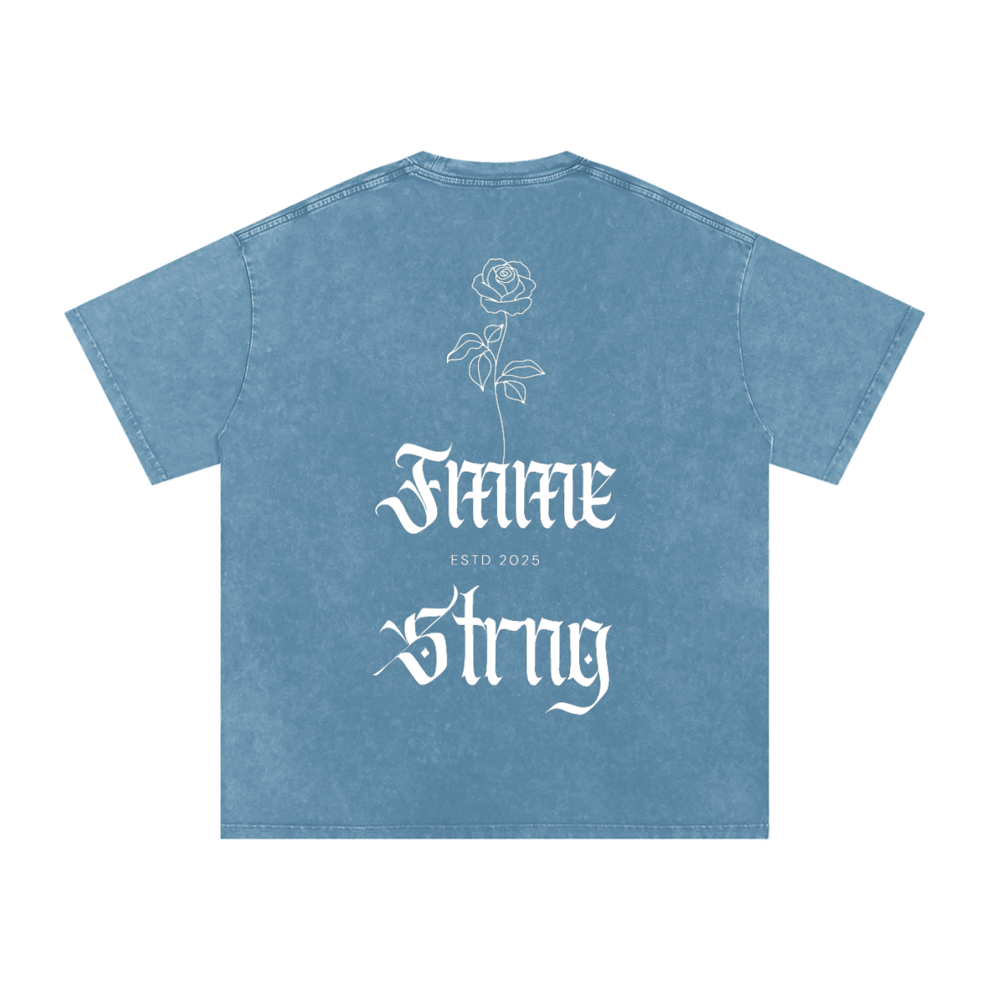 Snow-Washed Heavyweight Rose Tee 🌹 ❄️