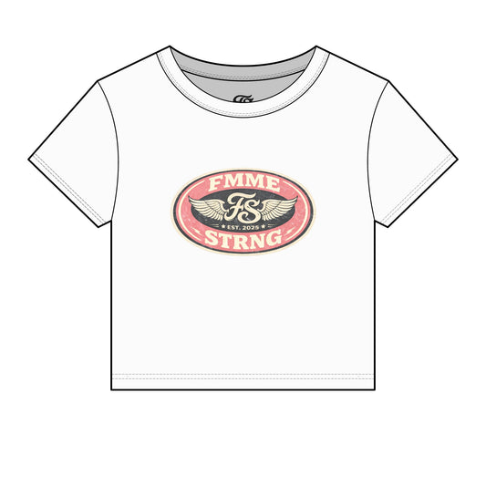 Fmme Strng Winged Crest Baby Tee 🪽