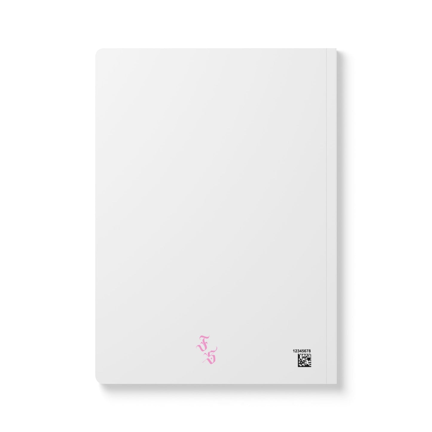 🌸 📓 Softcover Journal — “Fmme Strng” Pink Artful Rose Typography ✨