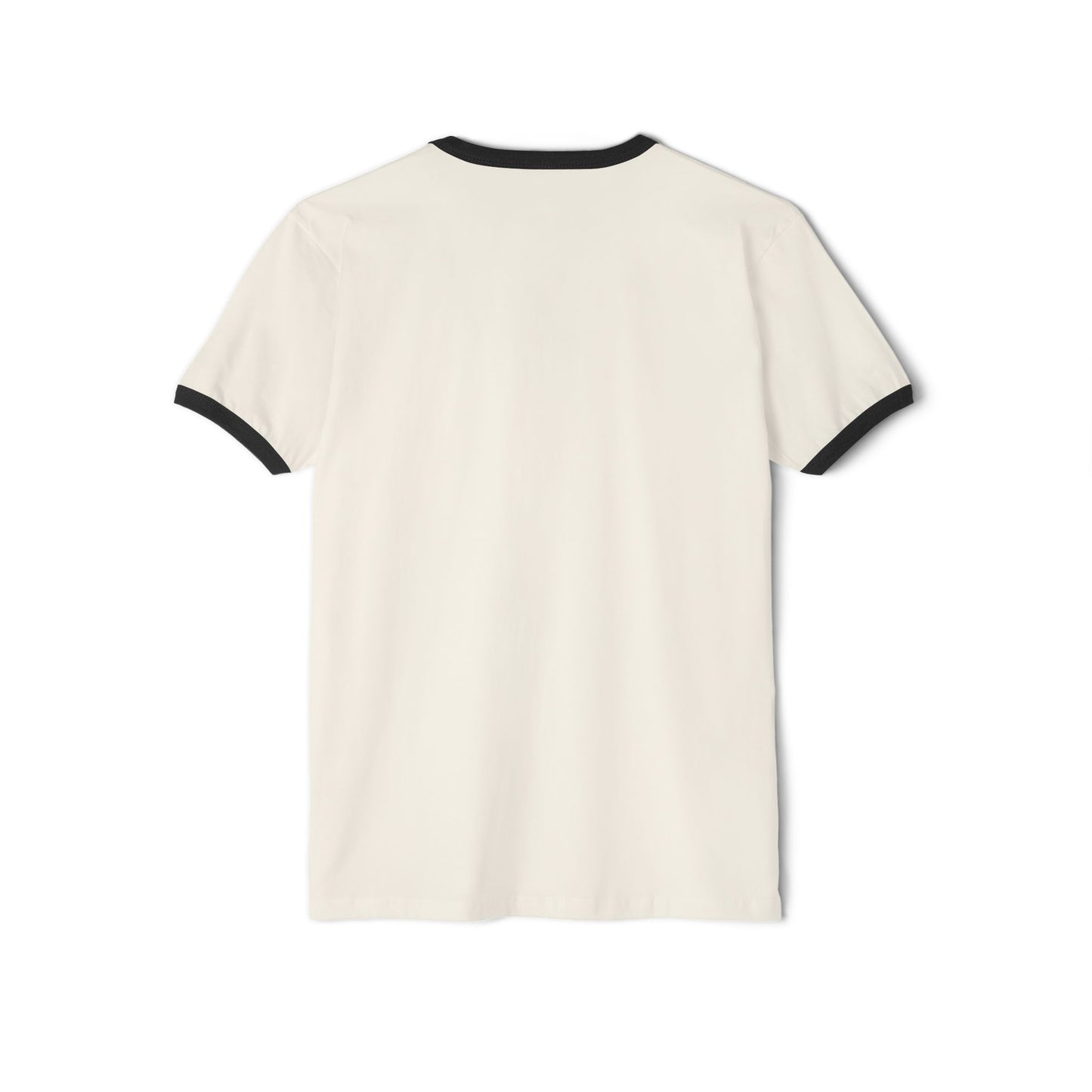 Femme Strong Ringer Tee — Vintage Winged Badge Graphic