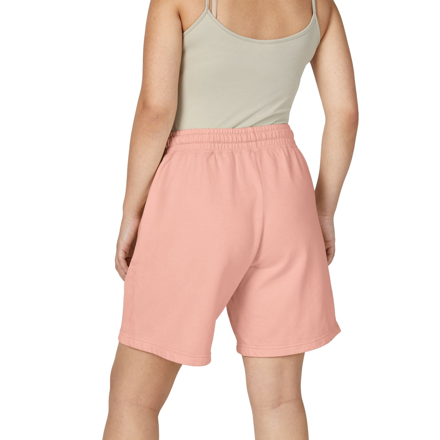 Embroidered Retro Monogram Sweat Shorts — "Established 2023" Lightweight Fleece