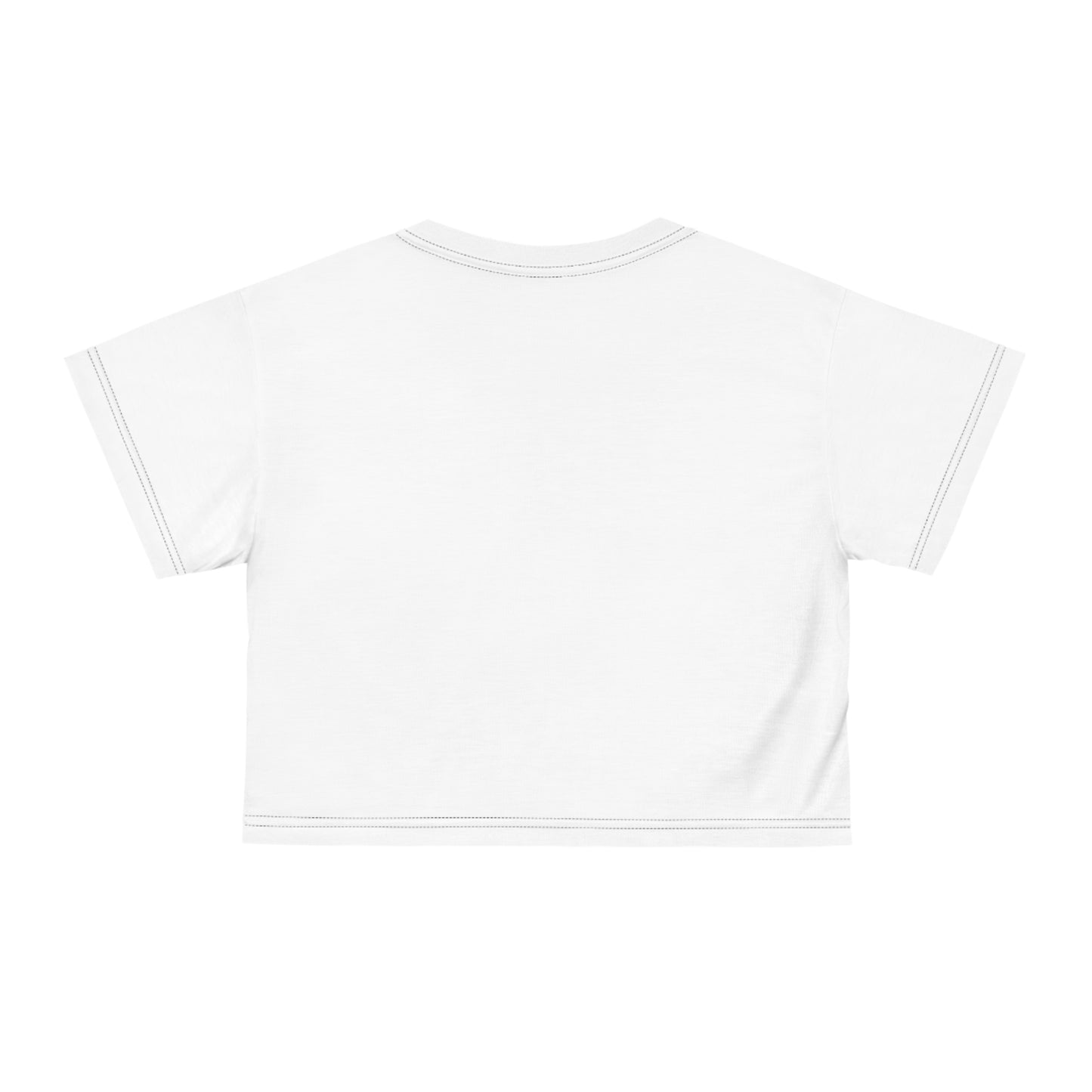 Femme Strong Crop Tee — Vintage Winged Crest Graphic