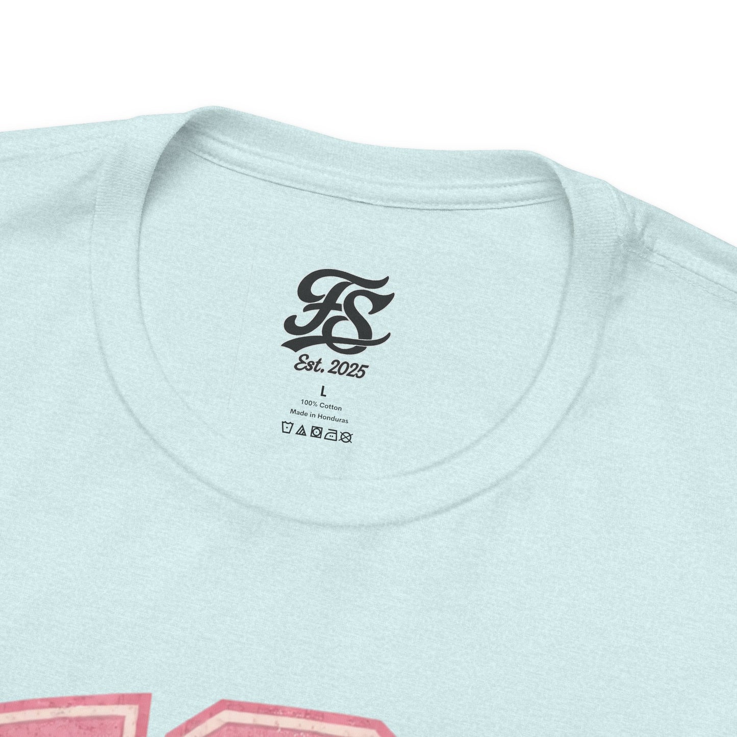 FSA Vintage Varsity Tee — Est. 2025 Pink College Shirt