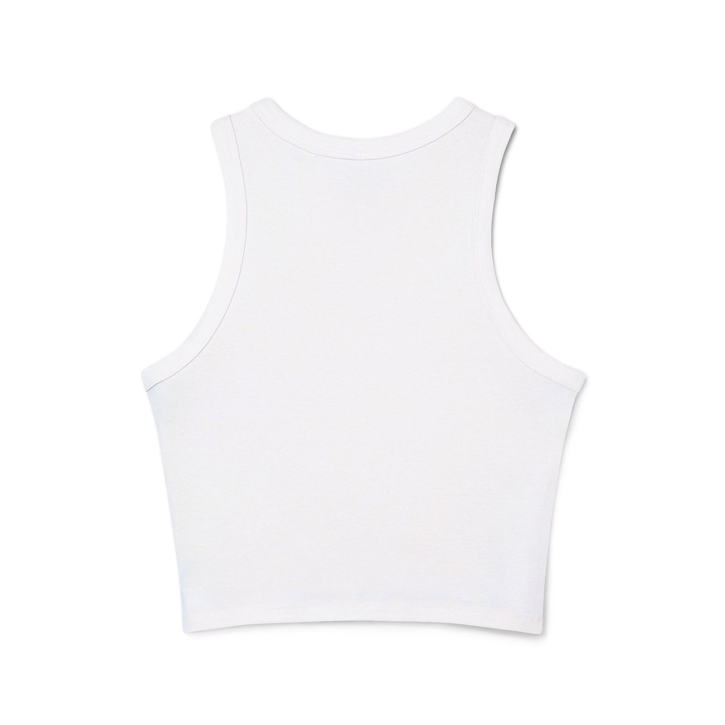 Women's Micro Rib Racer Tank Top — Minimal Monogram 'FS Est. 2025' Cropped Tank