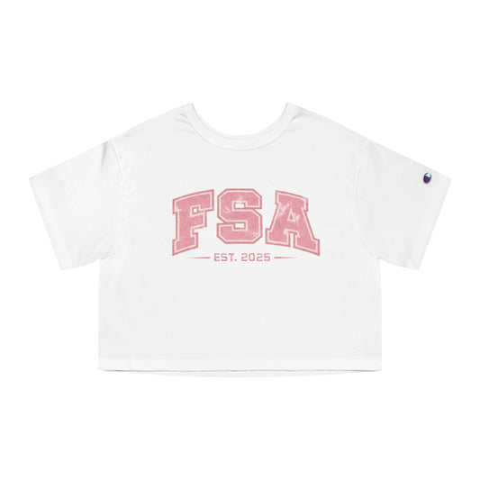 FSA Pink Collegiate Crop Tee