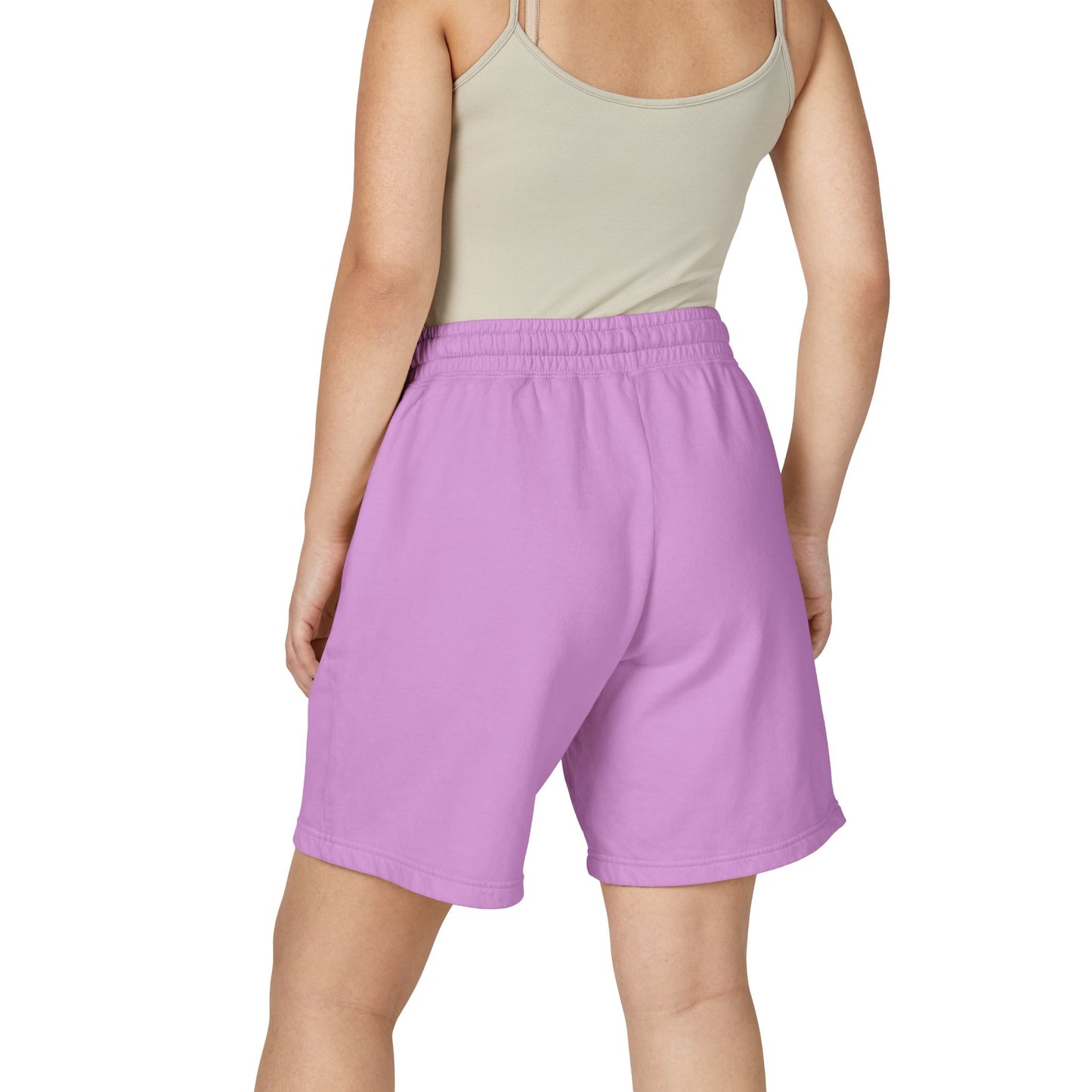 Embroidered Retro Monogram Sweat Shorts — "Established 2023" Lightweight Fleece