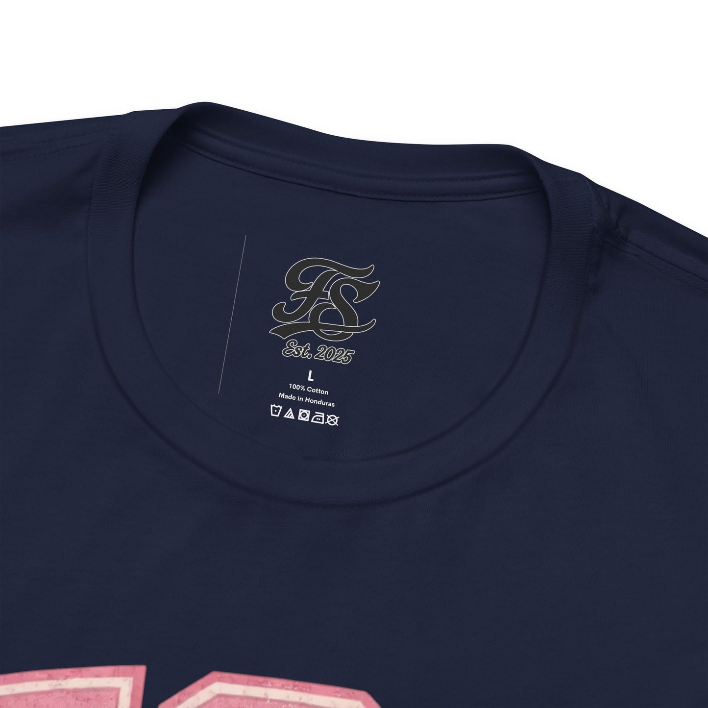 FSA Vintage Varsity Tee — Est. 2025 Pink College Shirt