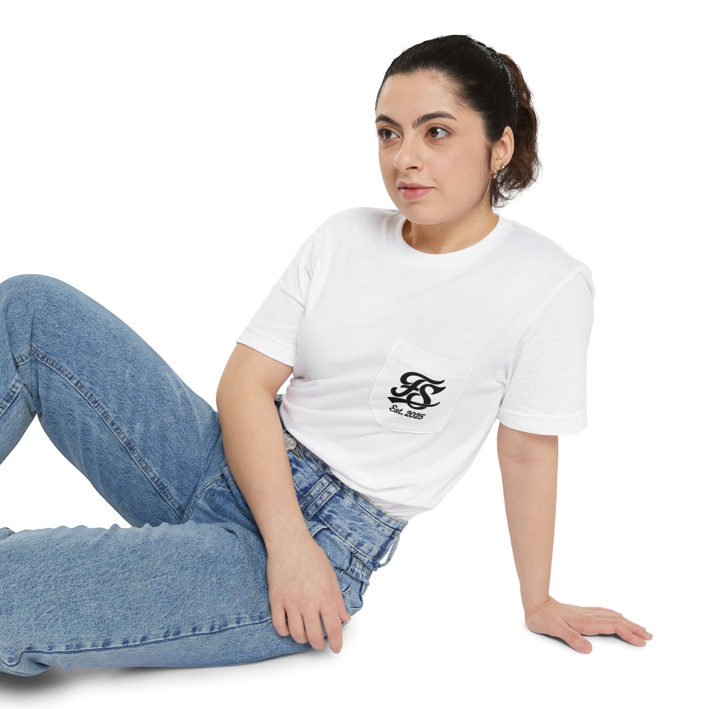 Pocket Logo T-Shirt — Minimal Monogram Pocket Tee
