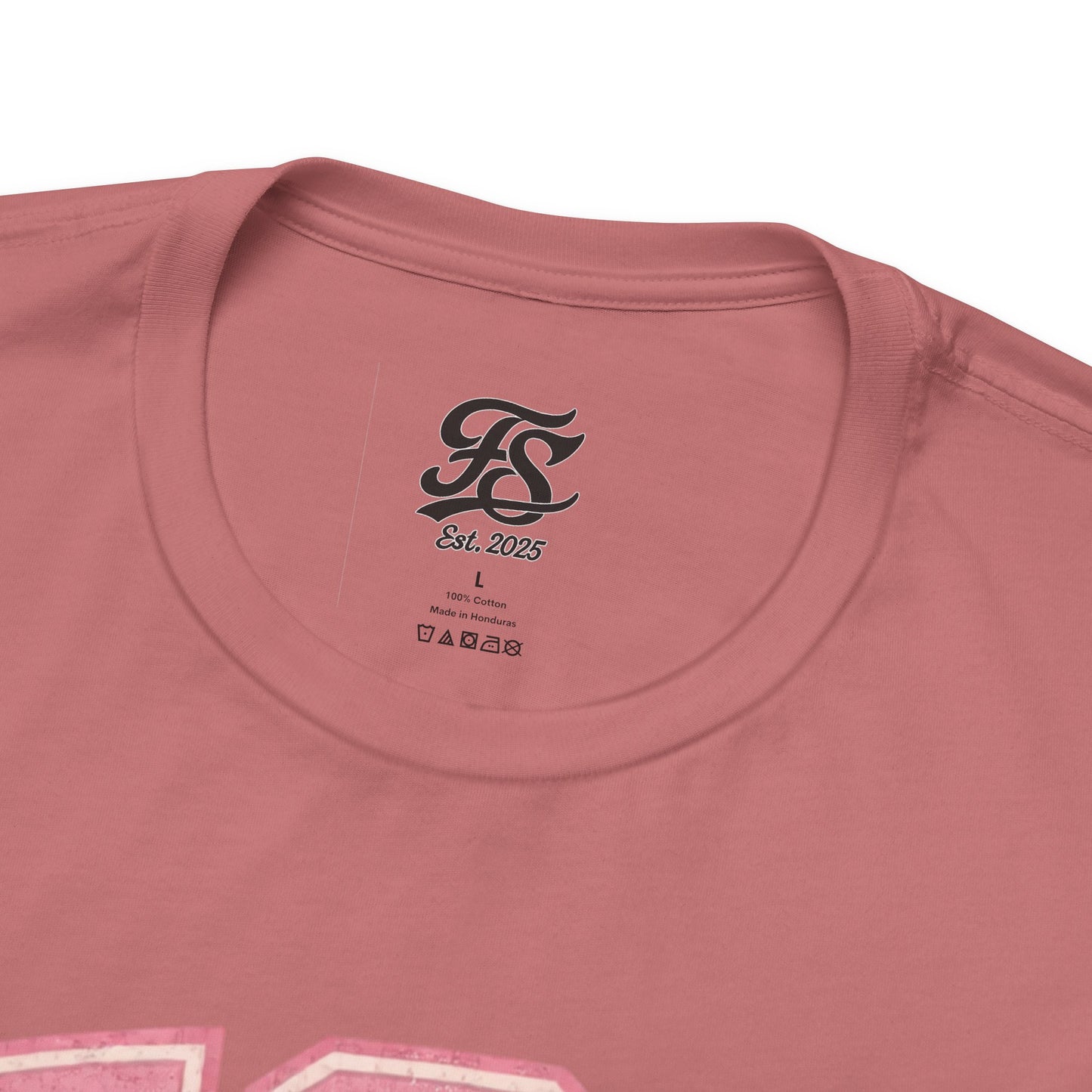 FSA Vintage Varsity Tee — Est. 2025 Pink College Shirt