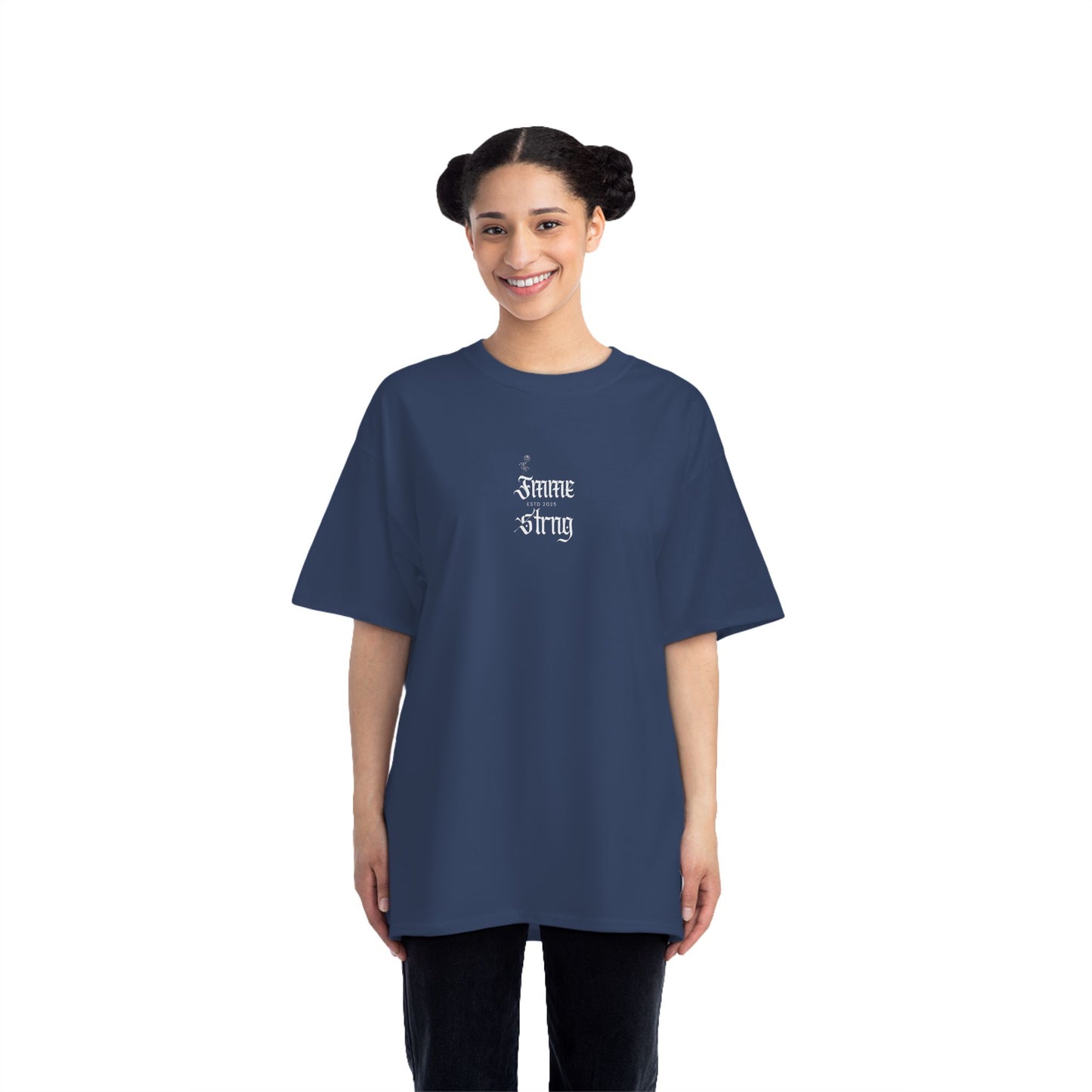 Strength Script T-Shirt — 'Strong & Strong' Minimalist Graphic Tee