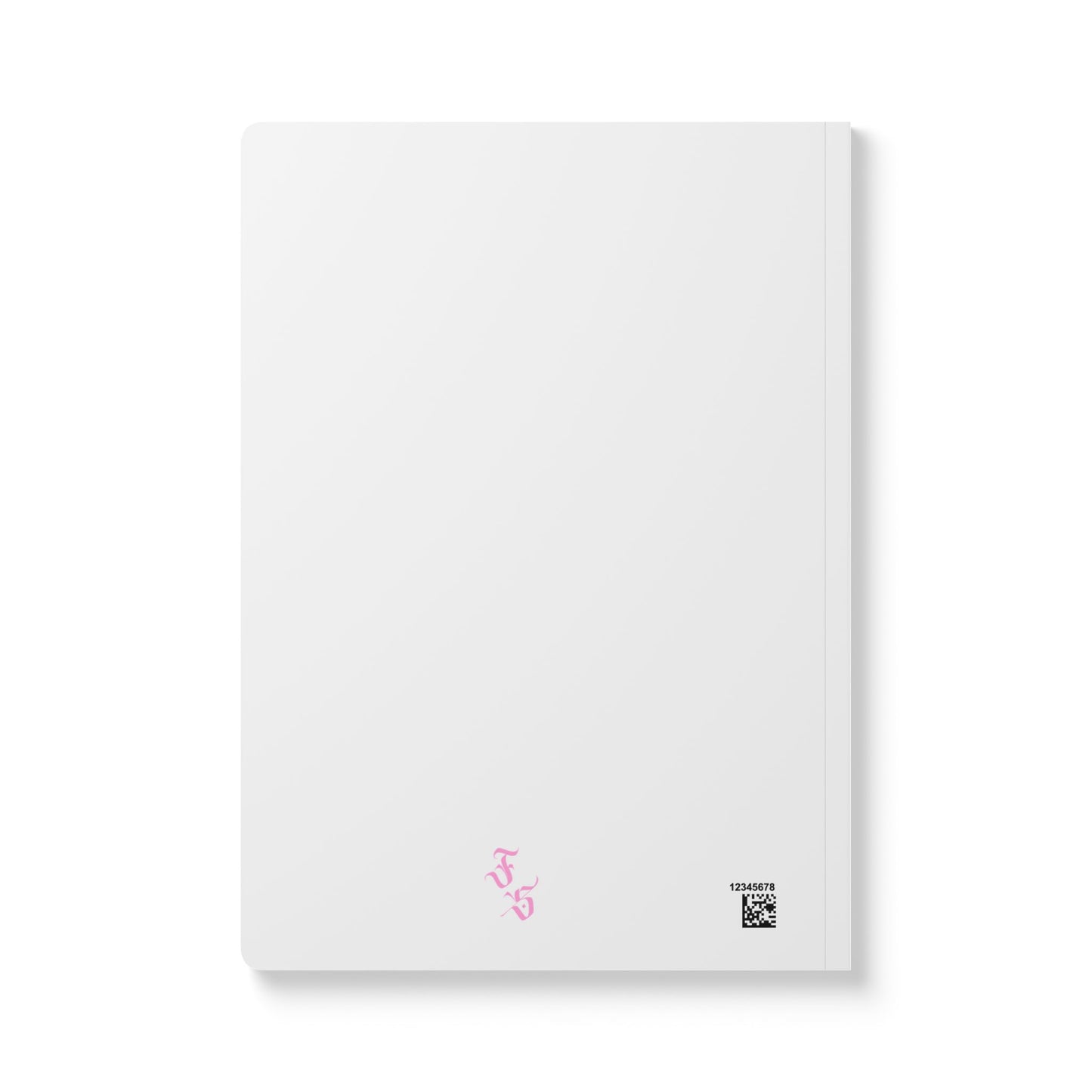 🌸 📓 Softcover Journal — “Fmme Strng” Pink Artful Rose Typography ✨