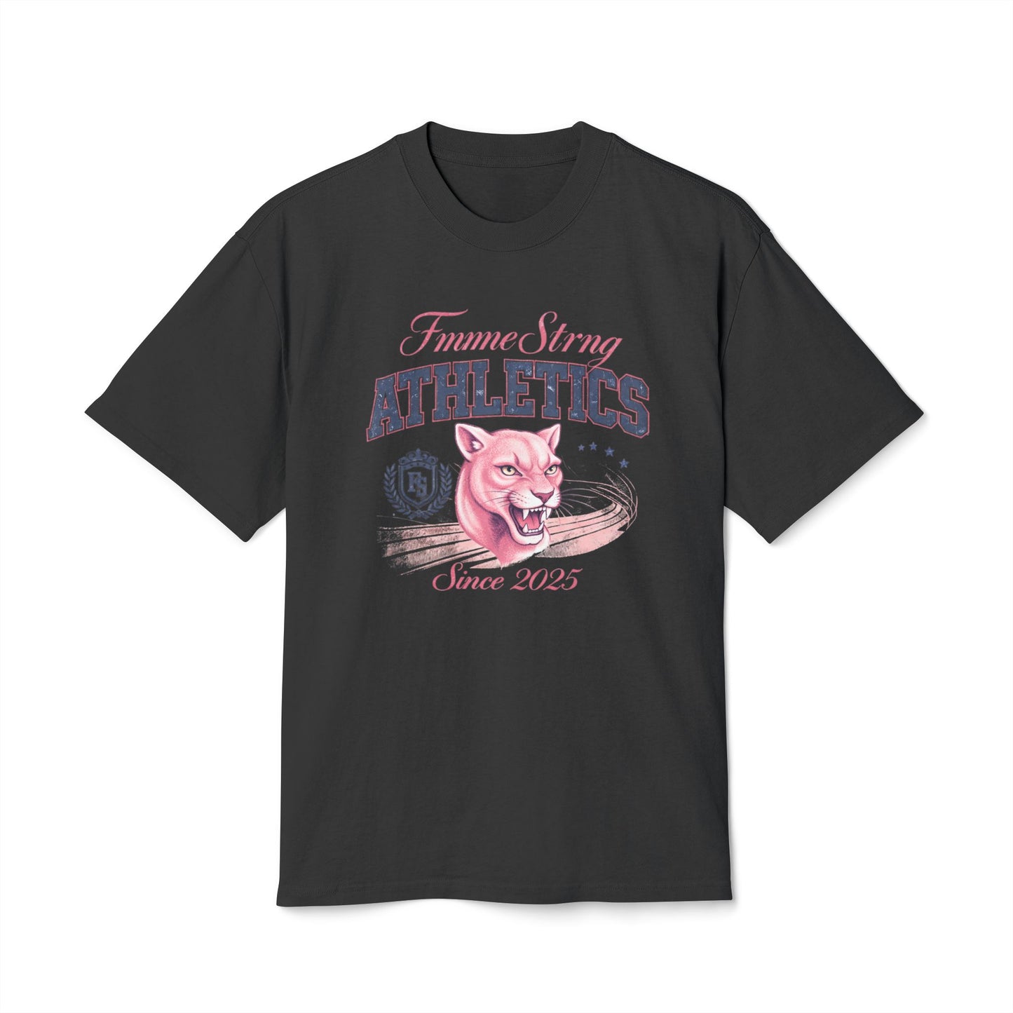 Athletics Tee — Femme Strong Pink Panther Vintage Graphic