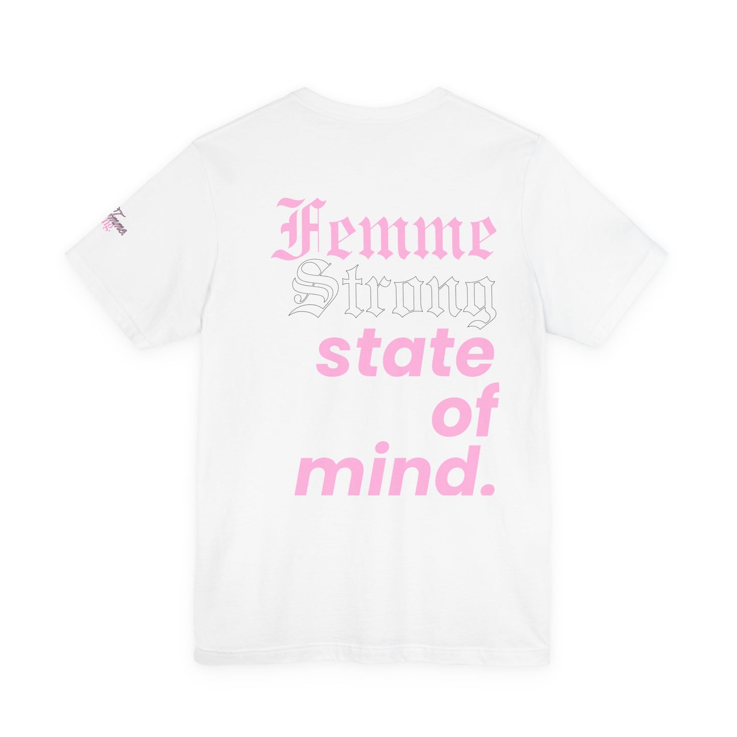 💖 “Fmme Strng State of Mind” Jersey Tee 🤍✨