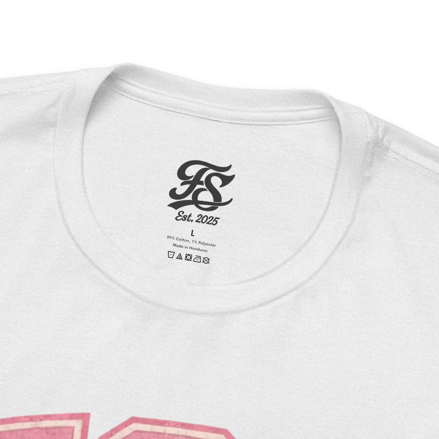 FSA Vintage Varsity Tee — Est. 2025 Pink College Shirt