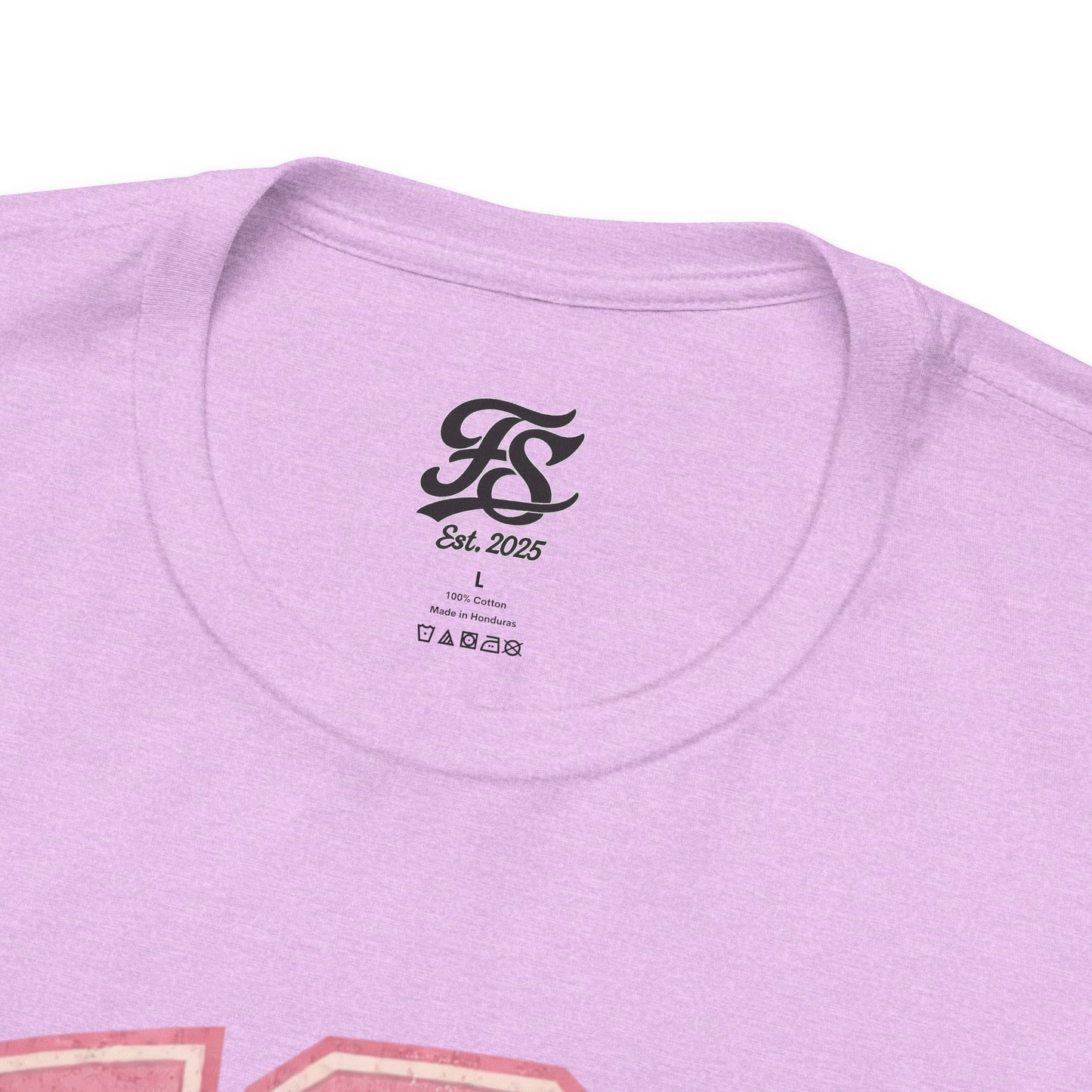 FSA Vintage Varsity Tee — Est. 2025 Pink College Shirt