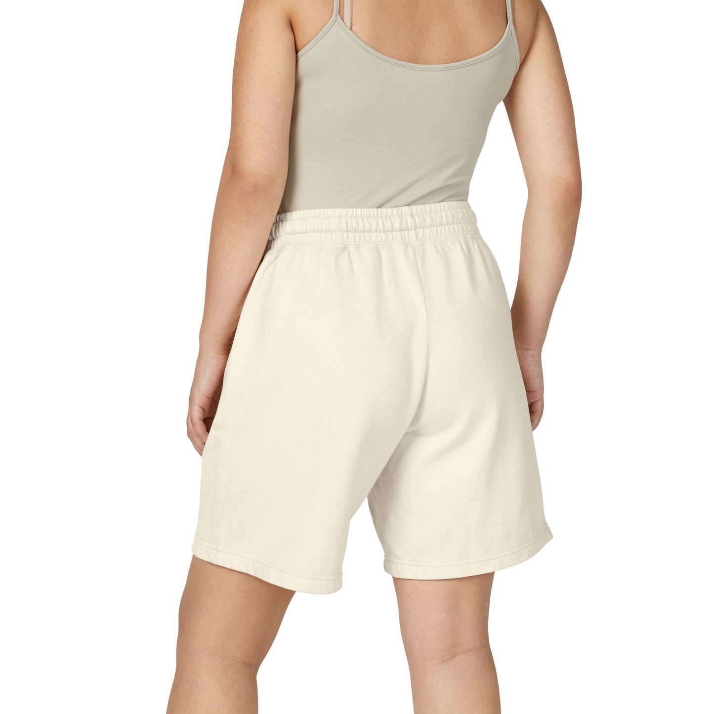 Embroidered Retro Monogram Sweat Shorts — "Established 2023" Lightweight Fleece