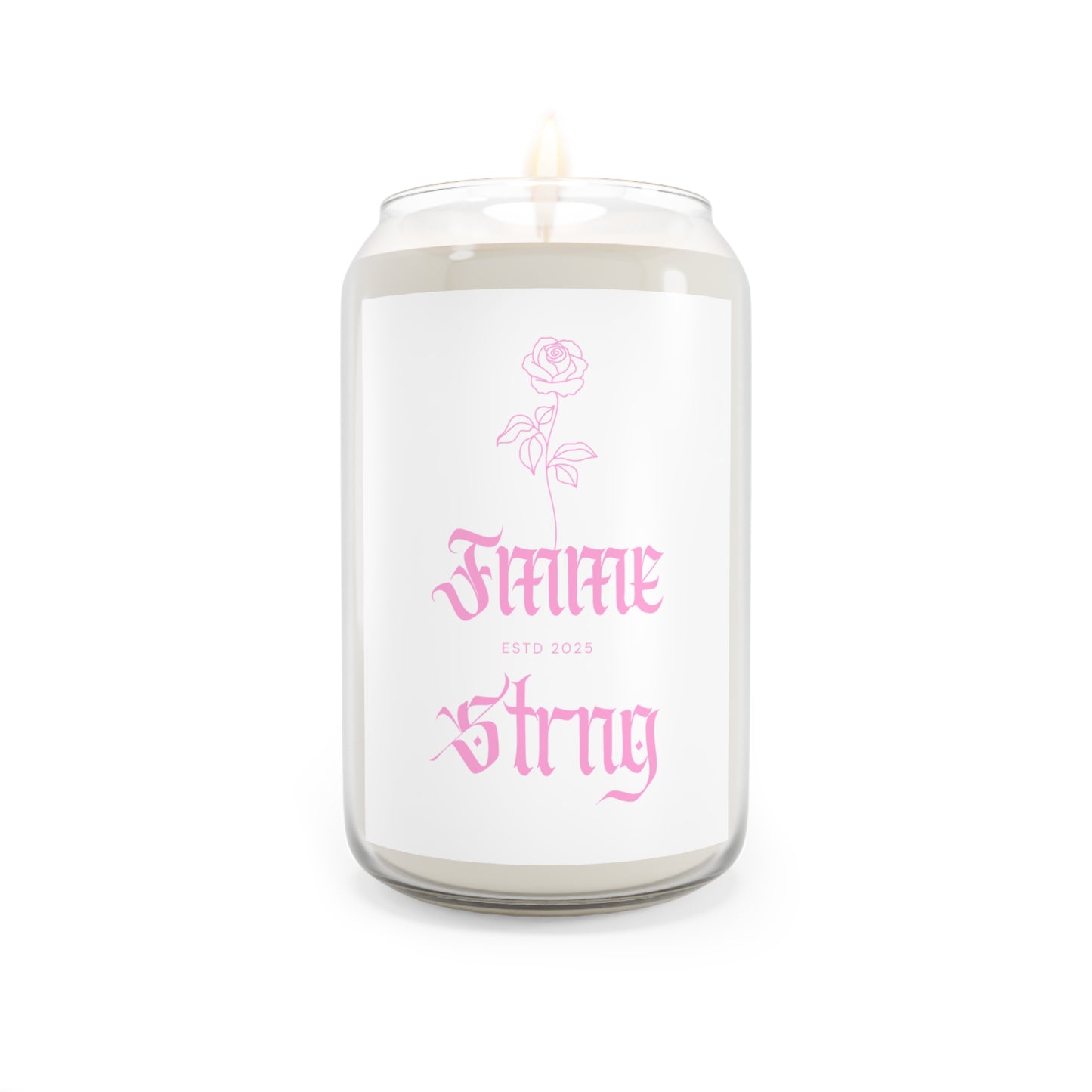 Fmme Strng Scented Soy Candle — Peace + Calm  🕯️🌹✨