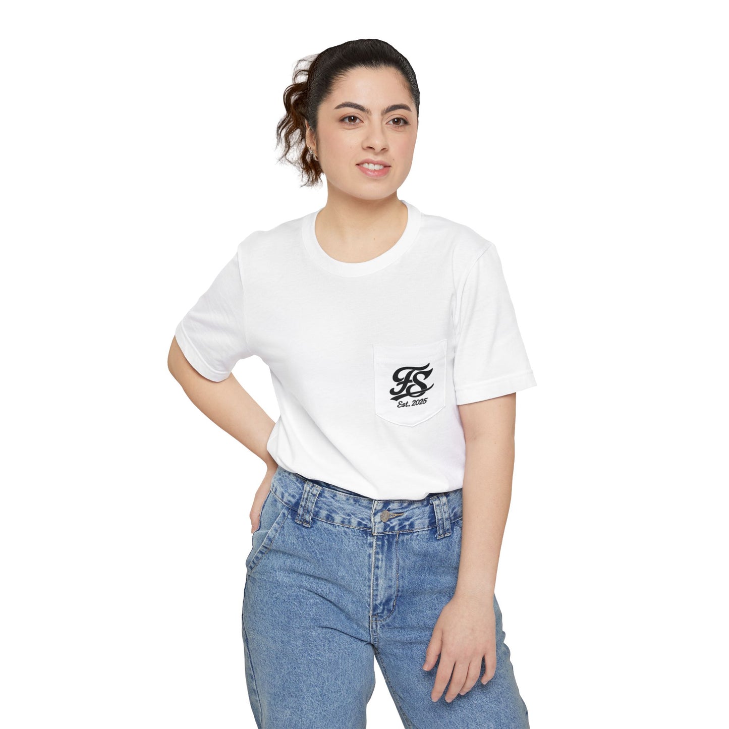 Pocket Logo T-Shirt — Minimal Monogram Pocket Tee