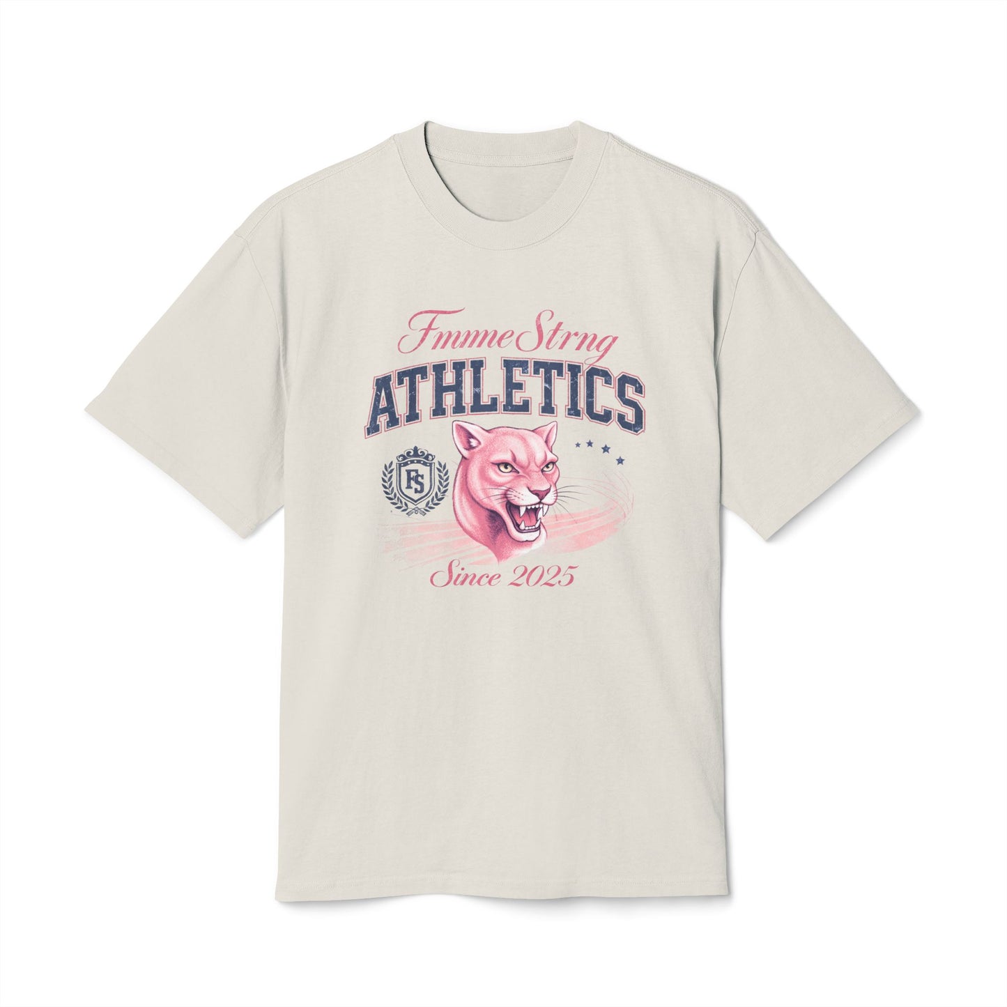 Athletics Tee — Femme Strong Pink Panther Vintage Graphic