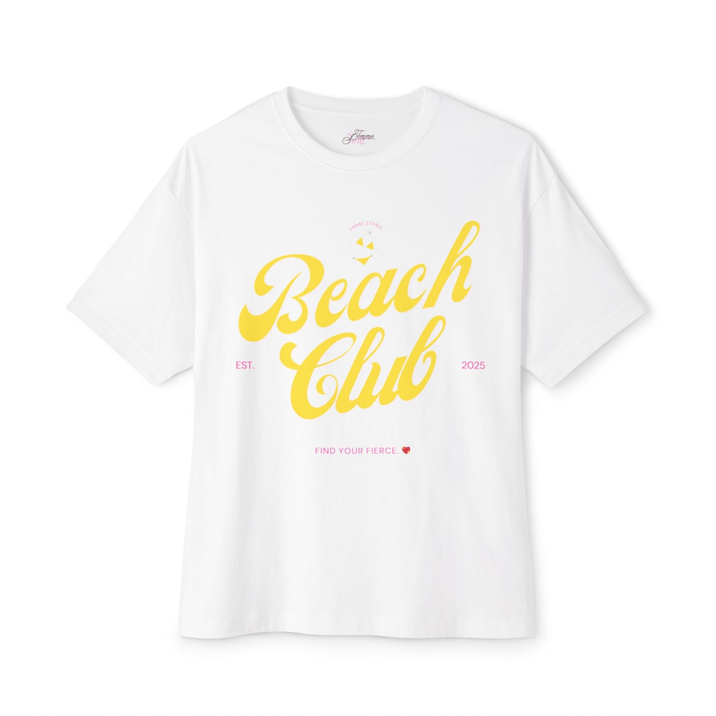 🏖️ “Fmme Strng Beach Club” Oversized Tee 🌊✨