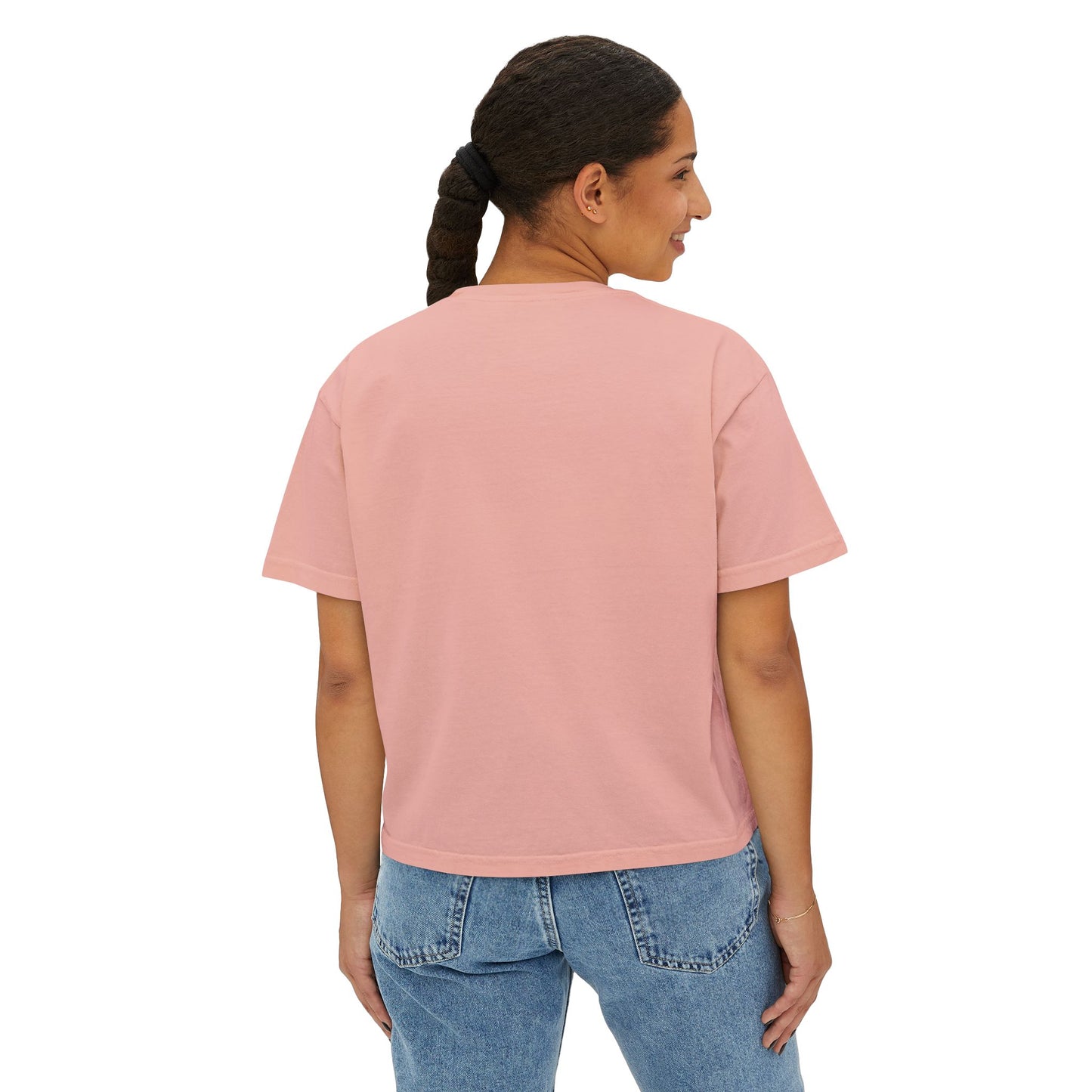 FSA Pink Collegiate Boxy Tee — Women's Casual Crop T-Shirt