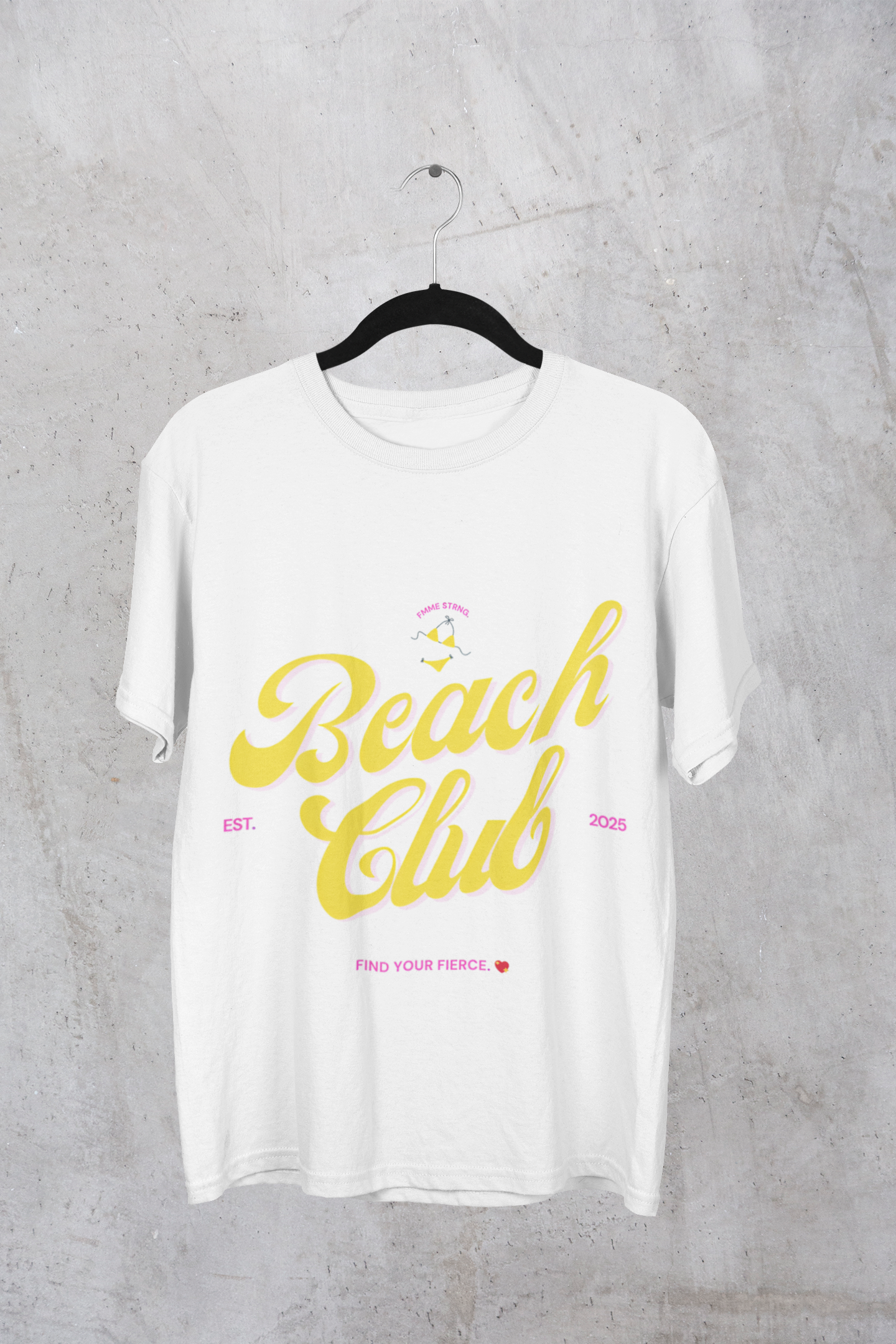 🏖️ “Fmme Strng Beach Club” Oversized Tee 🌊✨