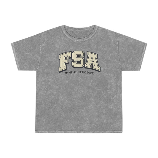 FSA Vintage Mineral-Wash T‑Shirt — Femme Athletic Dept. Collegiate Tee