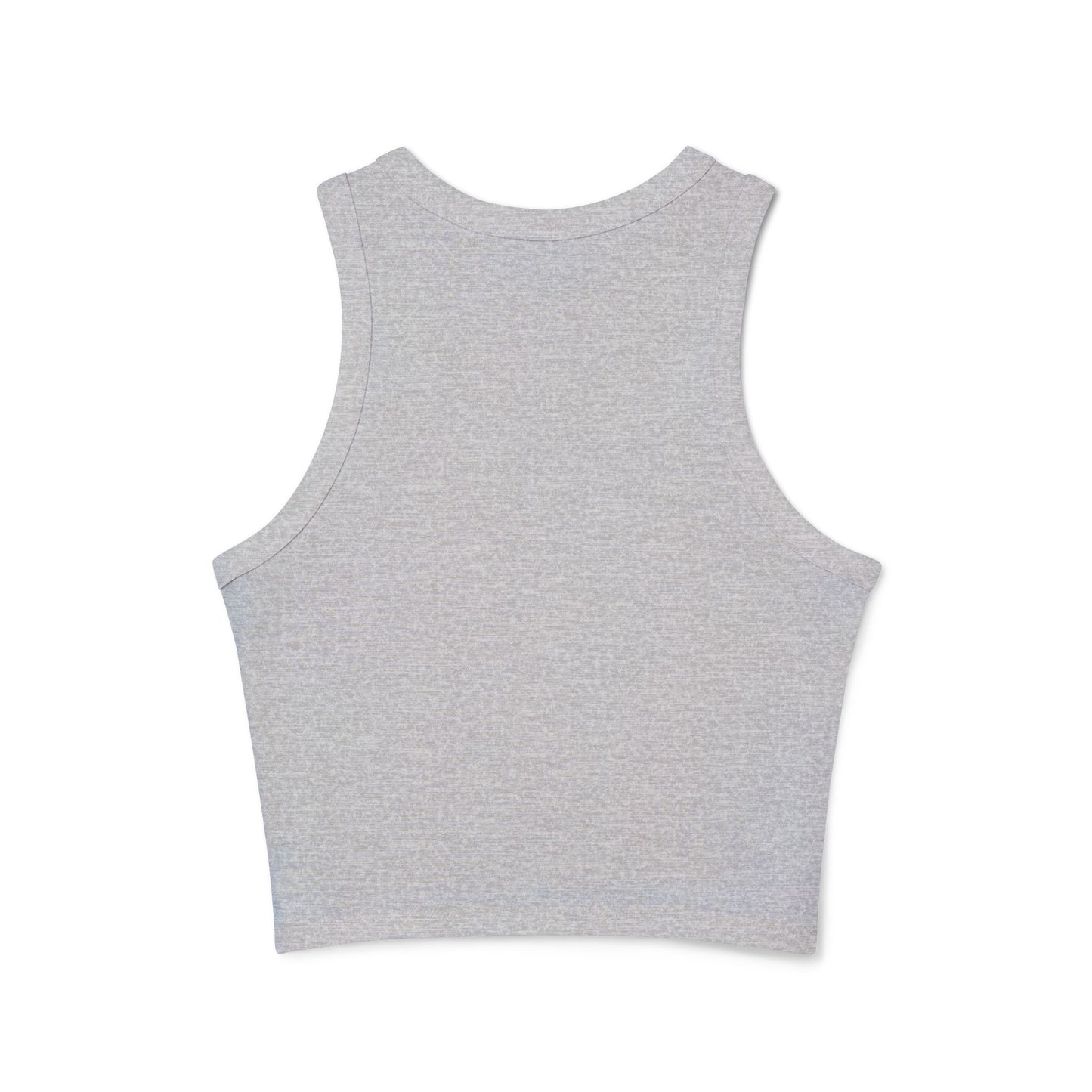 Women's Micro Rib Racer Tank Top — Minimal Monogram 'FS Est. 2025' Cropped Tank