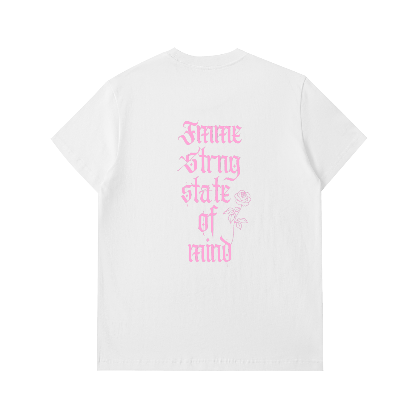 Cotton tee,Oversized,Heavyweight,Fmme Strng State of Mind