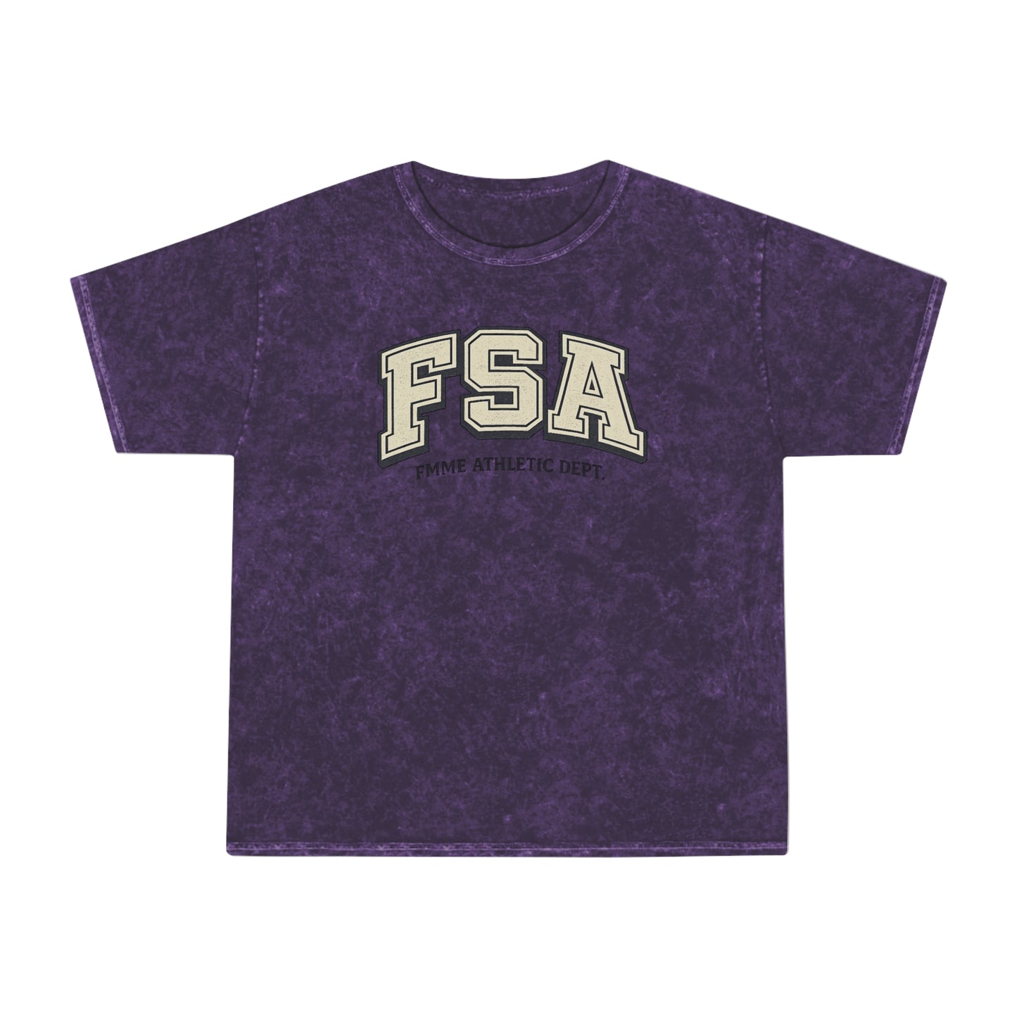 FSA Vintage Mineral-Wash T‑Shirt — Femme Athletic Dept. Collegiate Tee