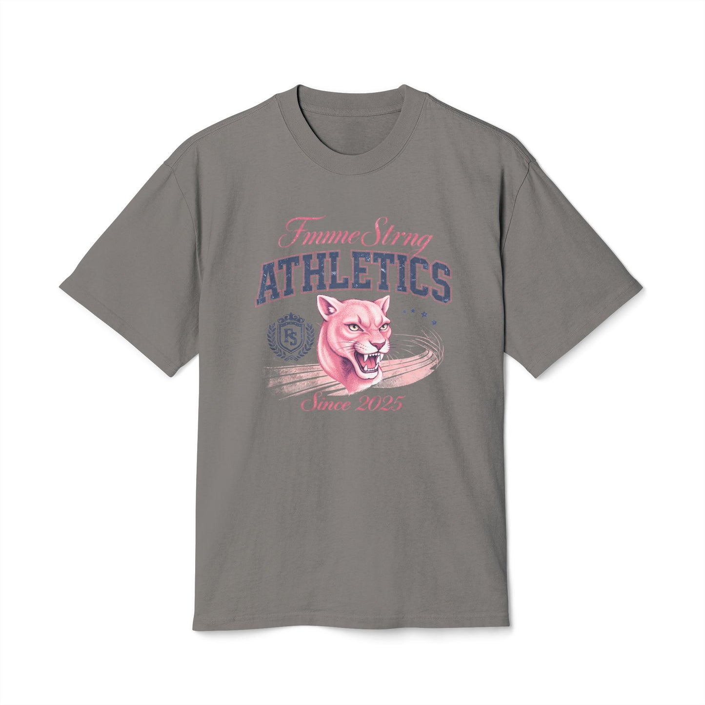 Athletics Tee — Femme Strong Pink Panther Vintage Graphic