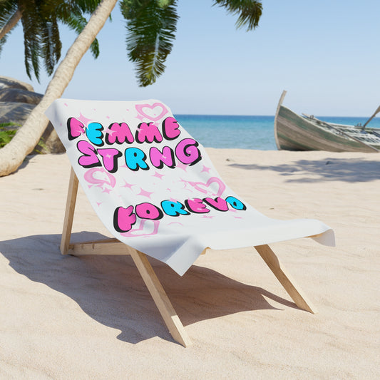 "Sugar + Spice" Puff Beach Towel 💖✨🏖️