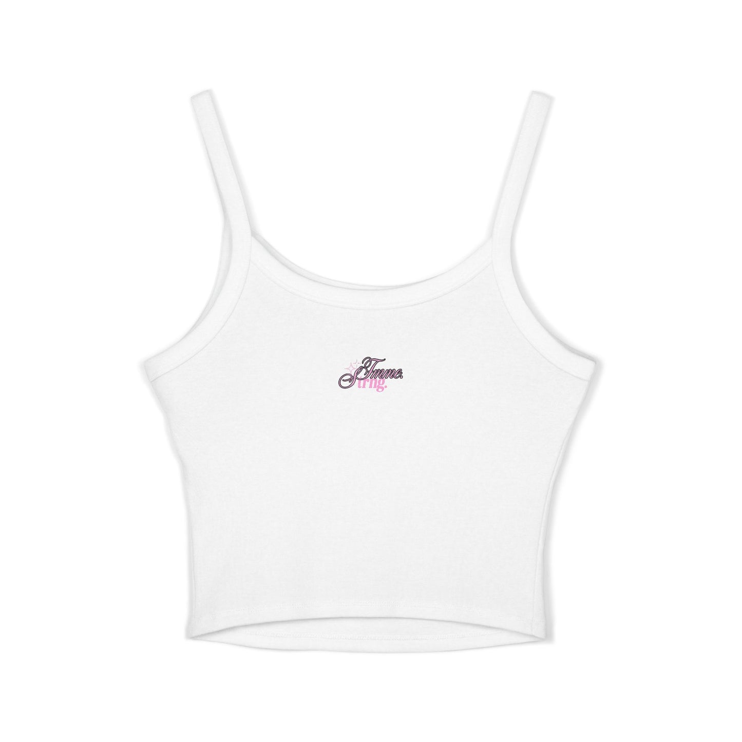 Femme Fit Camp Spaghetti Strap Tank - Light Pink Cherry Summer Pop  🍒