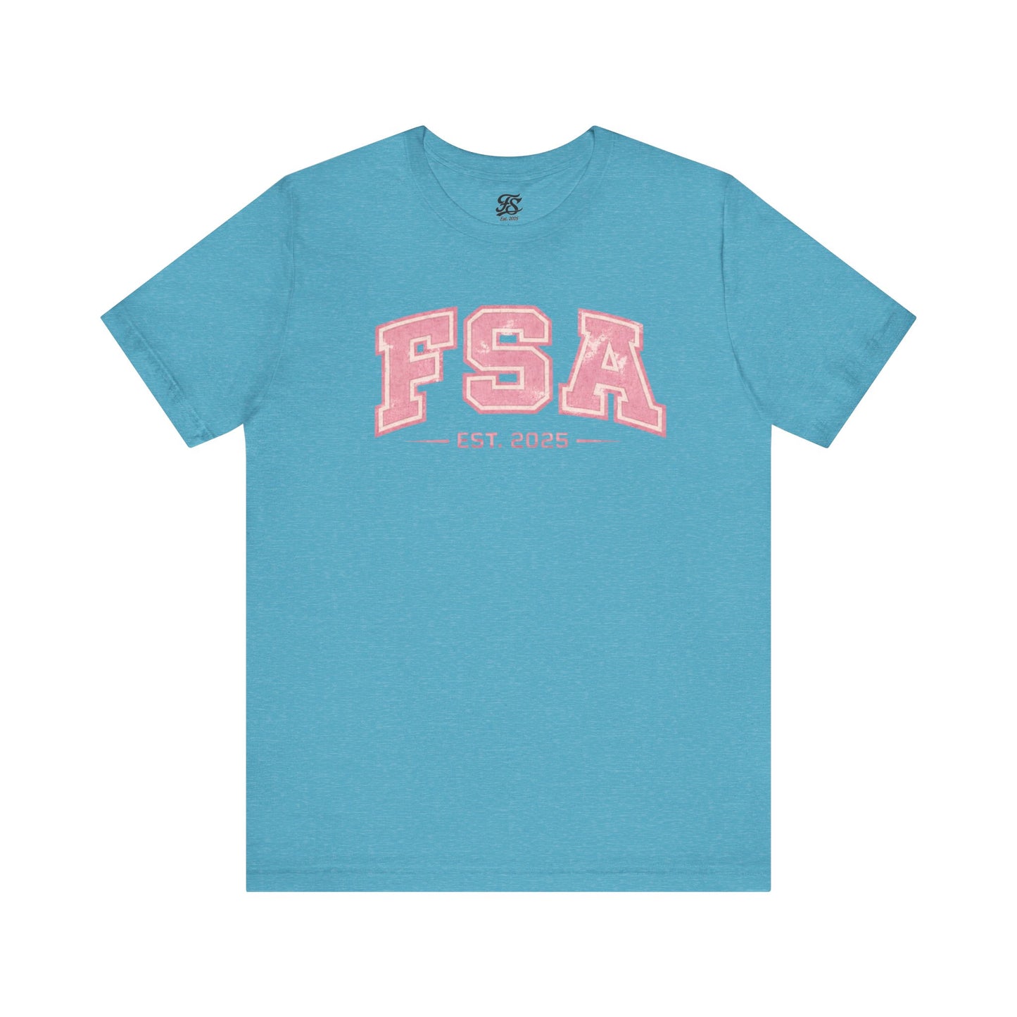 FSA Vintage Varsity Tee — Est. 2025 Pink College Shirt