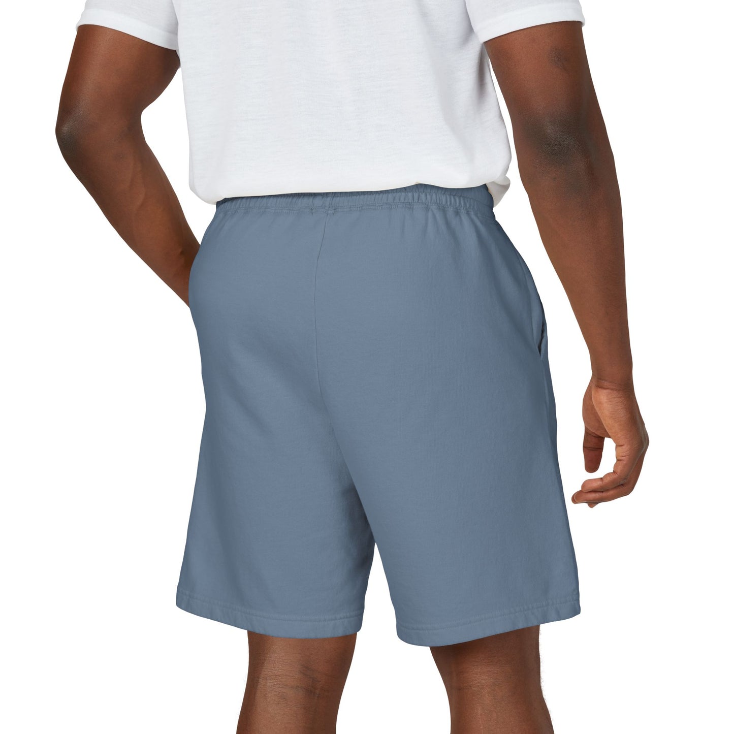 Embroidered Retro Monogram Sweat Shorts — "Established 2023" Lightweight Fleece