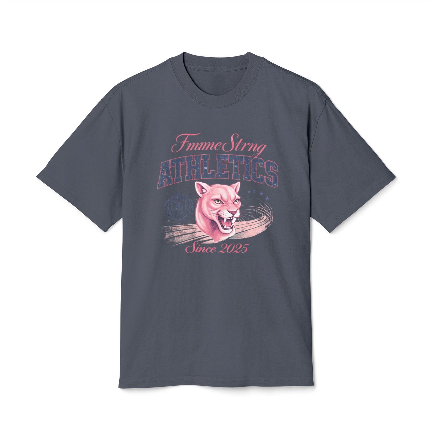 Athletics Tee — Femme Strong Pink Panther Vintage Graphic
