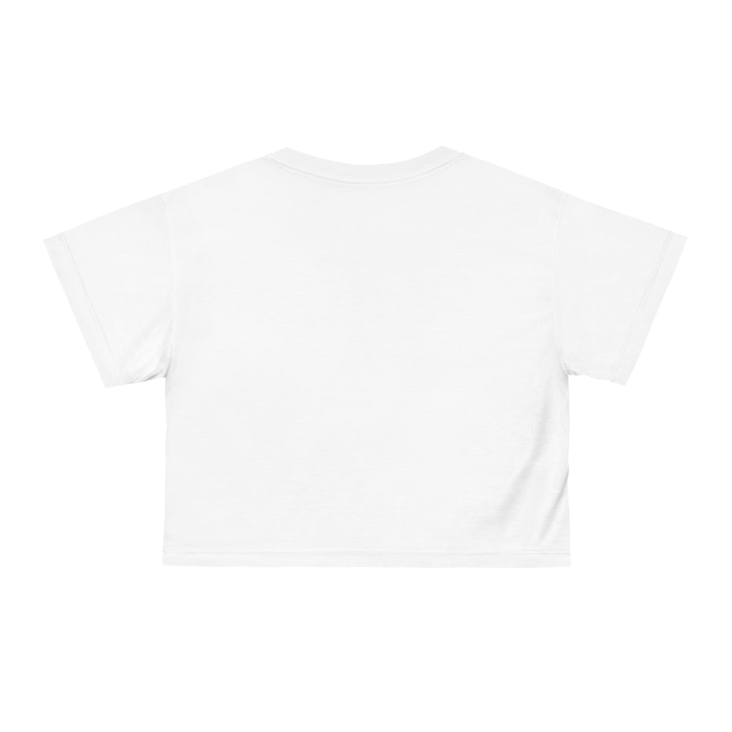 Femme Strong Crop Tee — Vintage Winged Crest Graphic