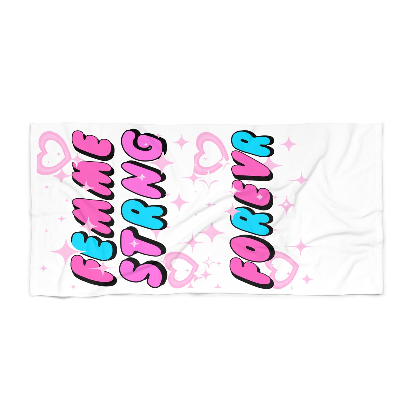 "Sugar + Spice" Puff Beach Towel 💖✨🏖️