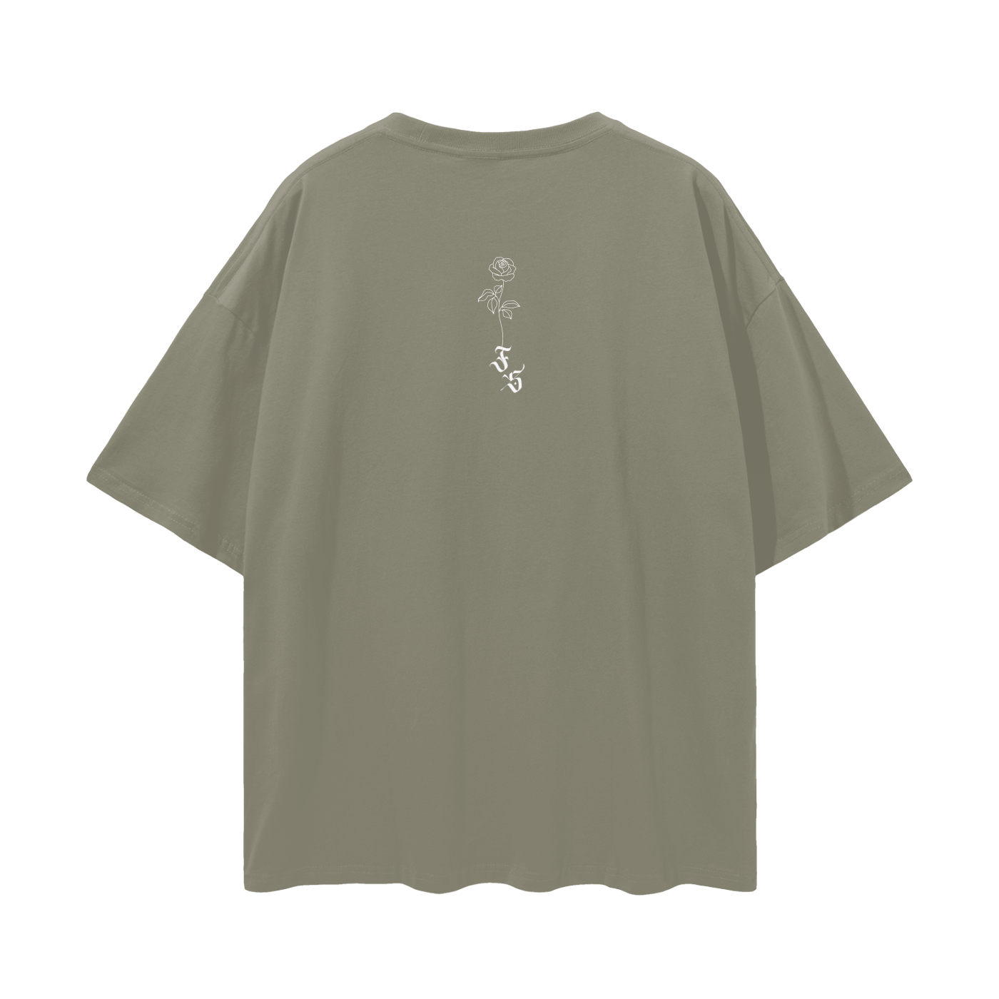 Baby Rose Oversized Tee 🌸 🤍 🩶 💙