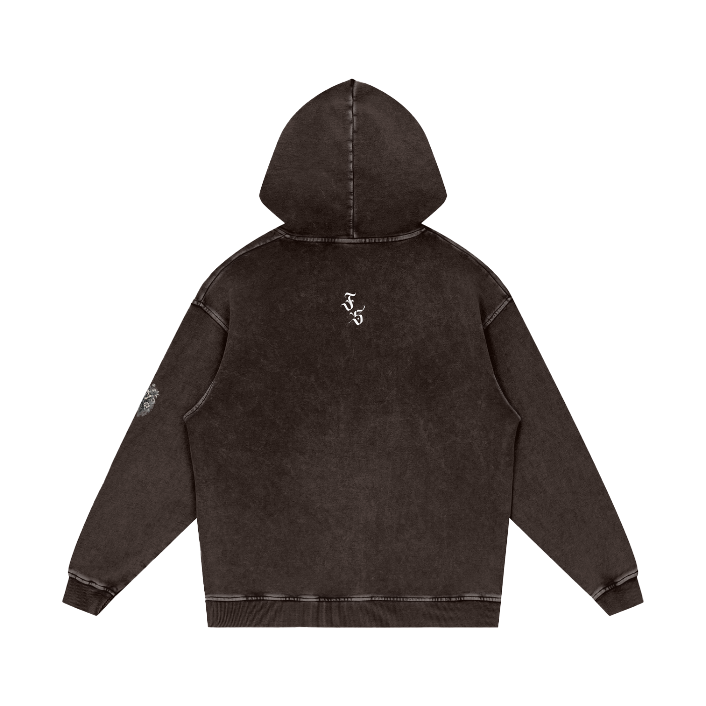Snow Washed Loose Cotton Hoodie