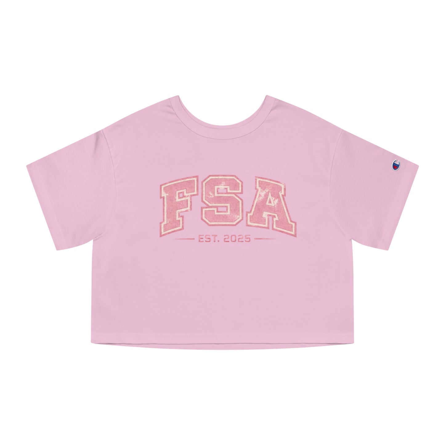 FSA Pink Collegiate Crop Tee