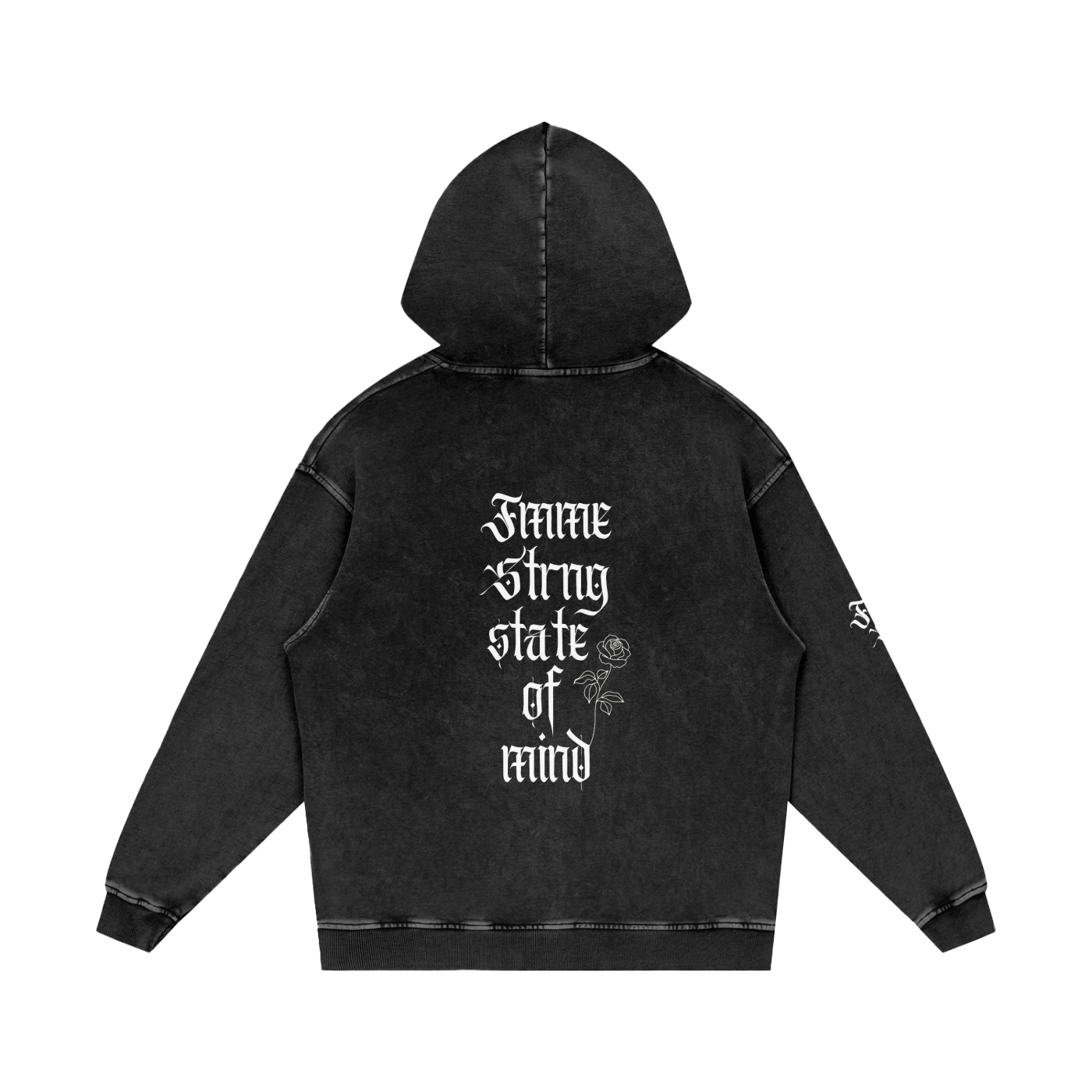 100% Cotton Hoodie,Durable Hoodie,Snow washed hoodie ,Cotton Hoodie,Fmme Strng Hoodie,Fmme Strng State of Mind Hoodi