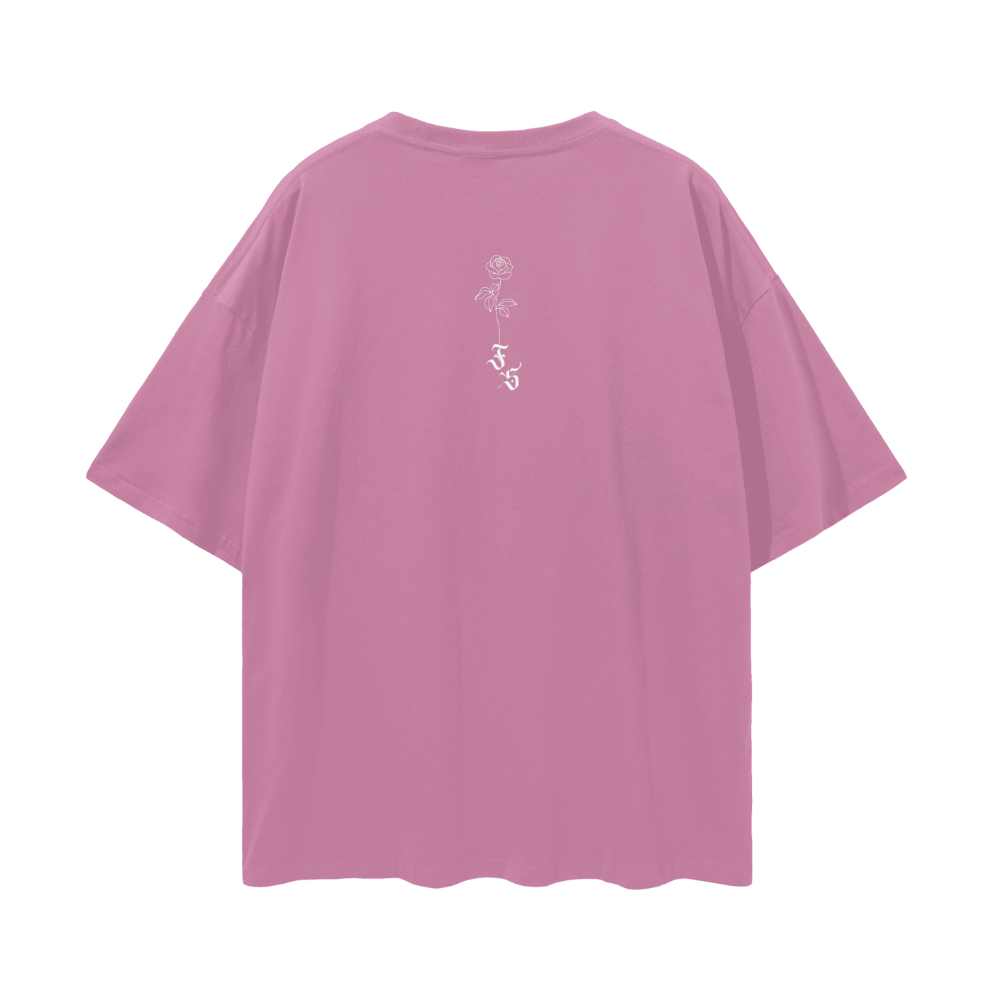 Baby Rose Oversized Tee 🌸 🤍 🩶 💙