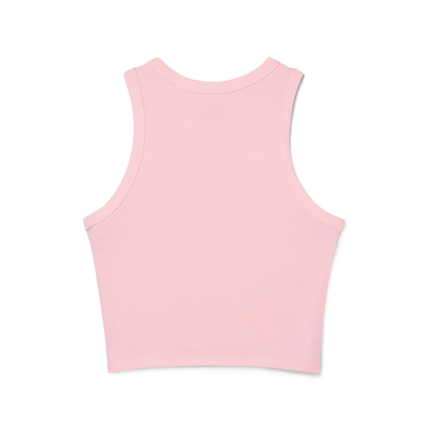 Women's Micro Rib Racer Tank Top — Minimal Monogram 'FS Est. 2025' Cropped Tank