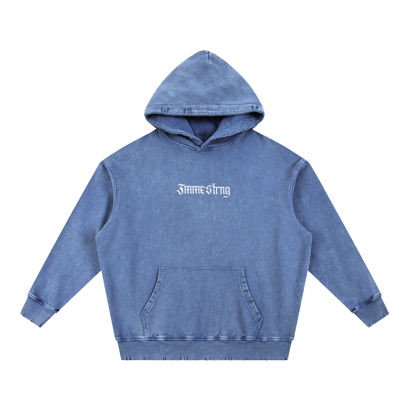 🩶 Snow Wash Hand-Frayed Heavyweight Hoodie 🩶