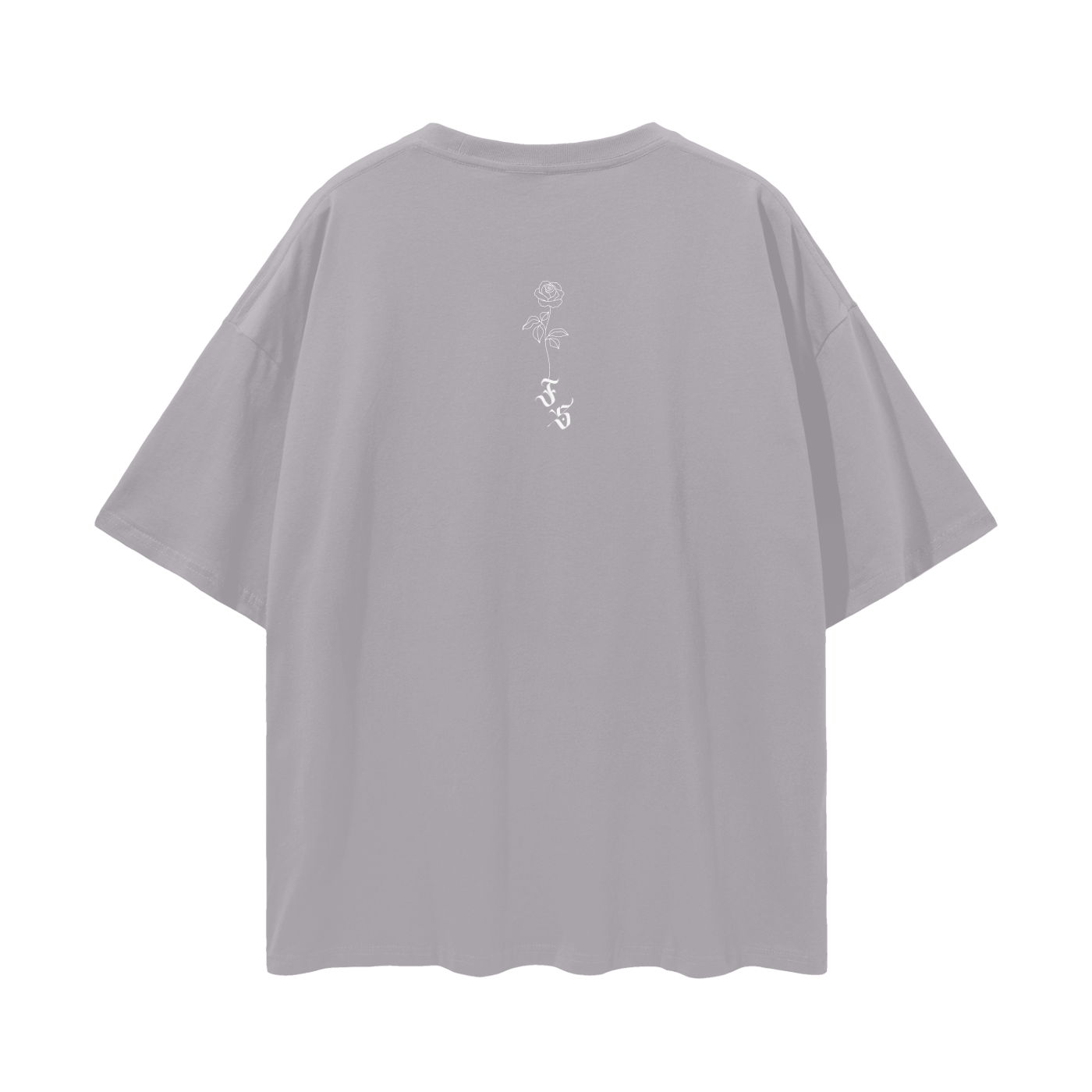 Baby Rose Oversized Tee 🌸 🤍 🩶 💙