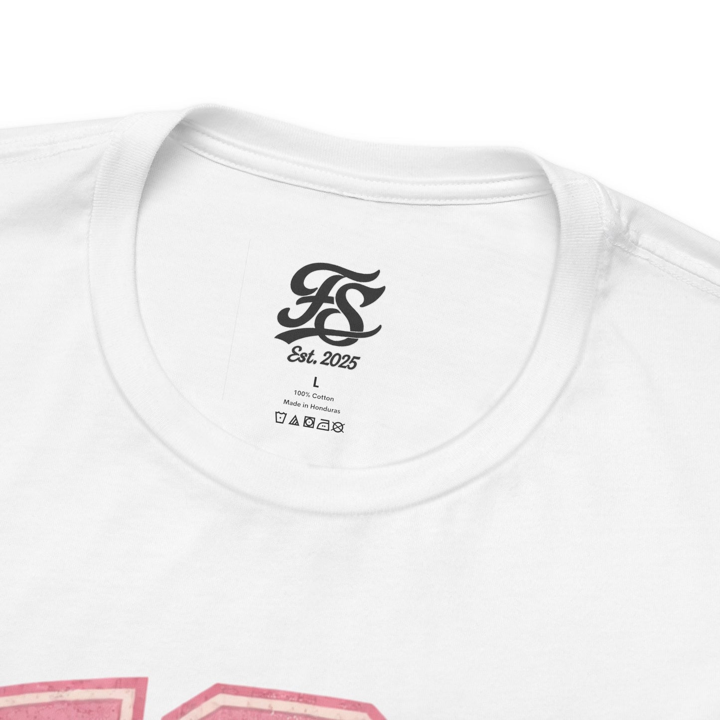 FSA Vintage Varsity Tee — Est. 2025 Pink College Shirt