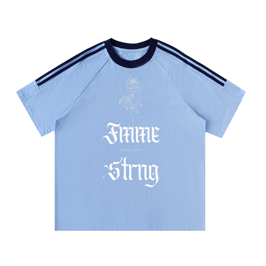 🌹 Contrast Crewneck Fmme Strng Jersey Tee 🌹